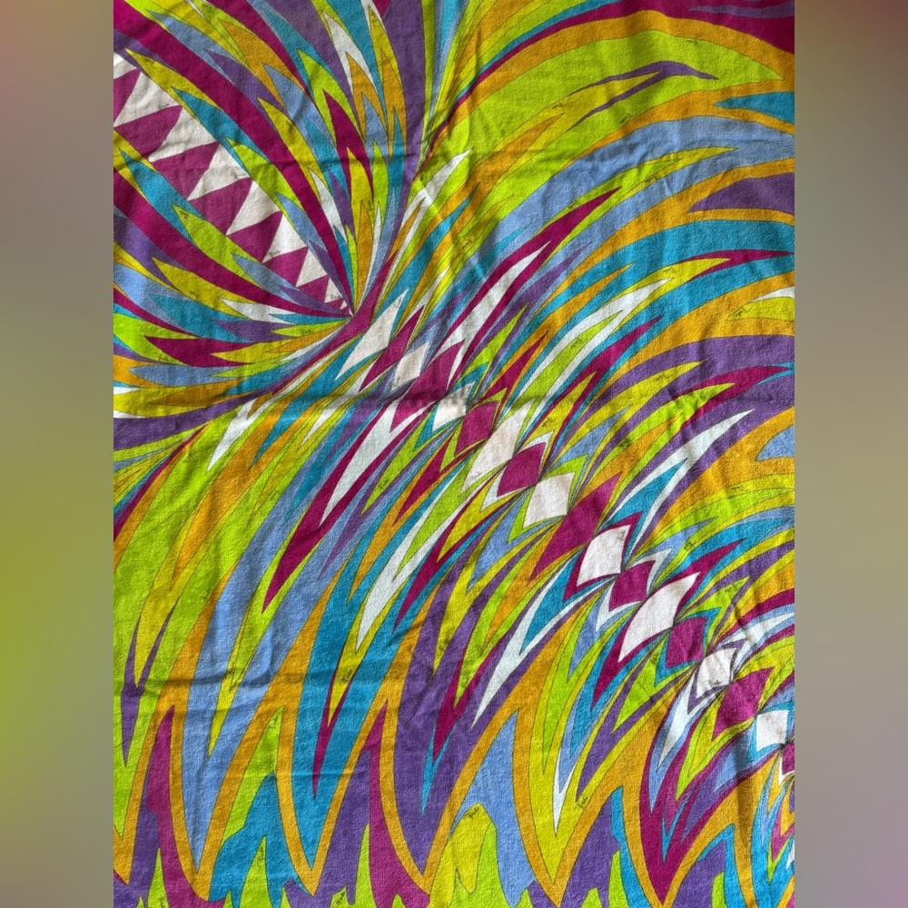 Emilio Pucci multi color print Beach Towel